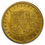 1932 Czechoslovakia Gold 10 Ducats MS-64 PCGS