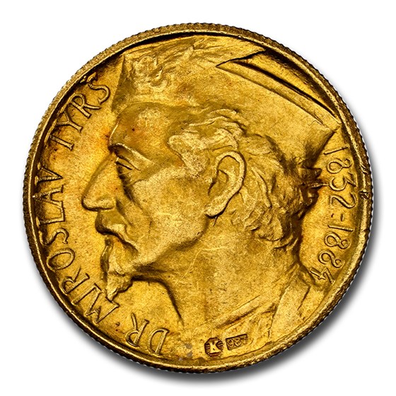1932 Czechoslovakia Gold Dukat MS-63 NGC 1932 Czechoslovakia Gold Dukat MS-63 NGC