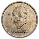 1932-E Germany Silver 3 Reichsmark Goethe AU