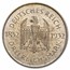 1932-E Germany Silver 3 Reichsmark Goethe AU