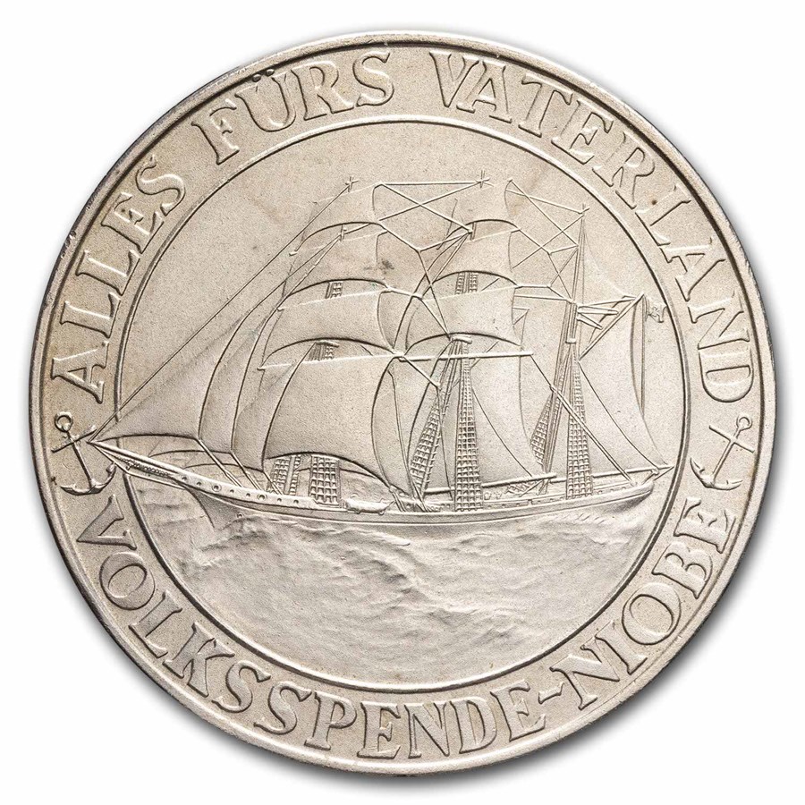 1932 Germany Silver Medal Sinking of the Niobe BU