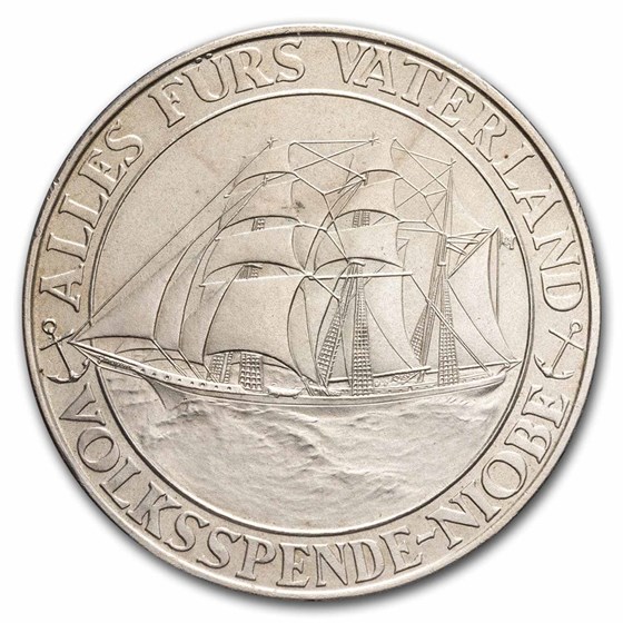 1932 Germany Silver Medal Sinking of the Niobe BU 1932 Germany Silver Medal Sinking of the Niobe BU