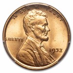 1932 Lincoln Cent MS-65 PCGS (Red)