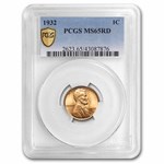 1932 Lincoln Cent MS-65 PCGS (Red)