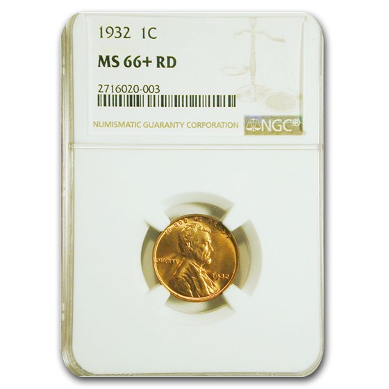 1932 Lincoln Cent MS-66+ NGC (Red) 1932 Lincoln Cent MS-66+ NGC (Red)