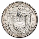 1932 Panama Silver 1/10 Balboa AU