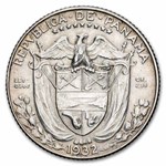 1932 Panama Silver 1/10 Balboa AU