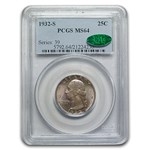 1932-S Washington Quarter MS-64 PCGS CAC