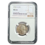 1932-S Washington Quarter MS-65 NGC