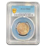 1932-S Washington Quarter MS-65 PCGS