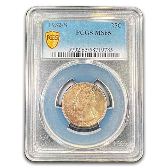 1932-S Washington Quarter MS-65 PCGS
