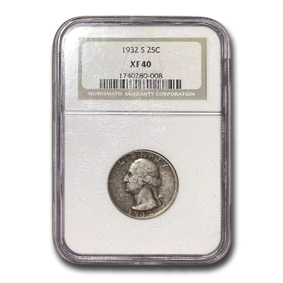 1932-S Washington Quarter XF-40 NGC 1932-S Washington Quarter XF-40 NGC