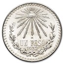 1932 Silver Mexican 1 Peso Cap & Rays BU (Open 9)