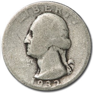 1932 Washington Quarter AG