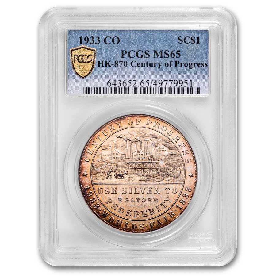 1933 Colorado Century of Progress So Called Dollar HK-870 MS-65