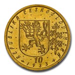 1933 Czechoslovakia Gold 10 Ducats MS-62 NGC