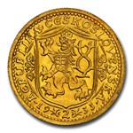 1933 Czechoslovakia Gold 2 Ducats MS-63 NGC