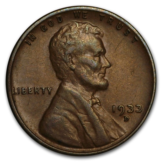 1933-D Lincoln Cent AU 1933-D Lincoln Cent AU