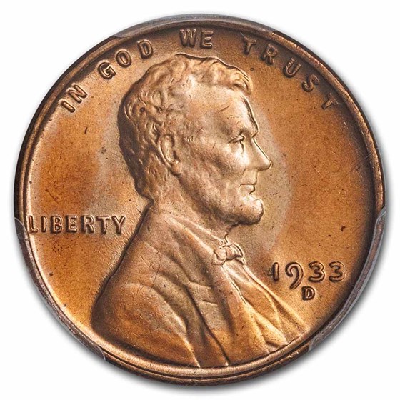 1933-D Lincoln Cent MS-66 PCGS (Red) 1933-D Lincoln Cent MS-66 PCGS (Red)