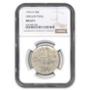 1933-D Oregon Trail Commemorative Half Dollar MS-67+ NGC