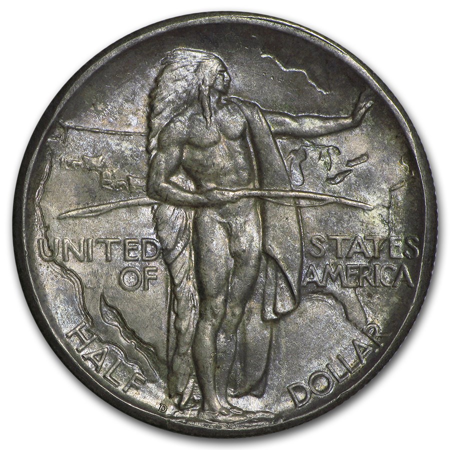 1933-D Oregon Trail Memorial Half Dollar Commem Half BU