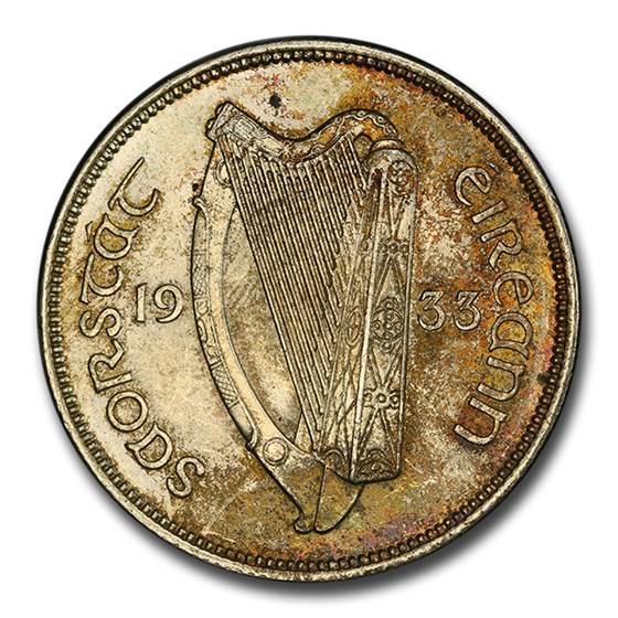 1933 Ireland Silver Florin MS-64 PCGS 1933 Ireland Silver Florin MS-64 PCGS