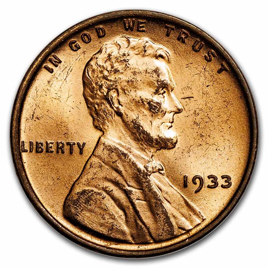 1933 Lincoln Cent BU (Red)