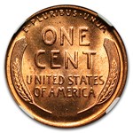 1933 Lincoln Cent MS-66 NGC (Red)