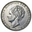 1933 Netherlands Silver 2 1/2 Guilders Deep Hair Lines