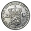 1933 Netherlands Silver 2 1/2 Guilders Deep Hair Lines