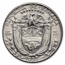 1933 Panama Silver 1/10 Balboa AU