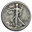 1933-S Walking Liberty Half Dollar Good/VG