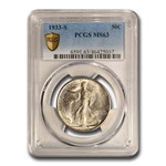 1933-S Walking Liberty Half Dollar MS-63 PCGS