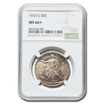 1933-S Walking Liberty Half Dollar MS-66+ NGC