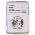 1933-S Walking Liberty Half Dollar MS-67 NGC