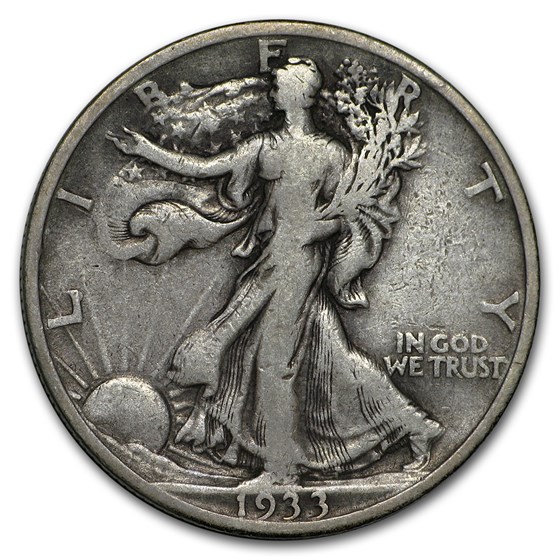 1933-S Walking Liberty Half Dollar VF 1933-S Walking Liberty Half Dollar VF