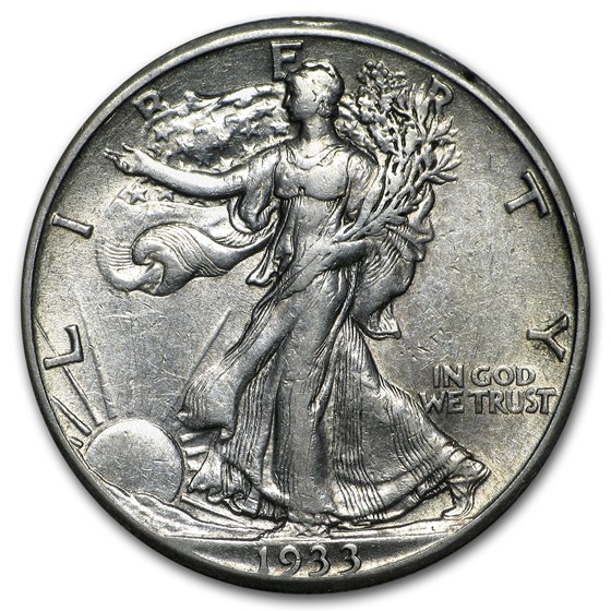1933-S Walking Liberty Half Dollar XF 1933-S Walking Liberty Half Dollar XF