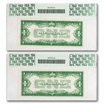 1934 $1.00 Silver Certificate CU-65/66 PPQ PCGS (Fr#1606) 2 Cons
