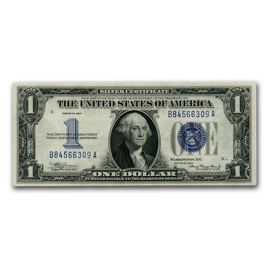 1934 $1.00 Silver Certificate CU (Fr#1606) 1934 $1.00 Silver Certificate CU (Fr#1606)