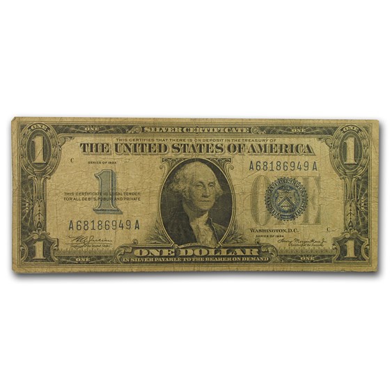 1934 $1.00 Silver Certificate VG (Fr#1606) 1934 $1.00 Silver Certificate VG (Fr#1606)