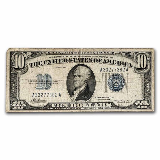 1934 $10 Silver Certificate VG (Fr#1701) 1934 $10 Silver Certificate VG (Fr#1701)