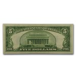 1934/1934-A $5.00 Silver Certificate AU