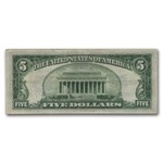 1934/1934-D $5.00 Silver Certificate Avg Circ VG/VF