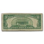 1934-1934-D $5.00 Silver Certificates Cull/Good