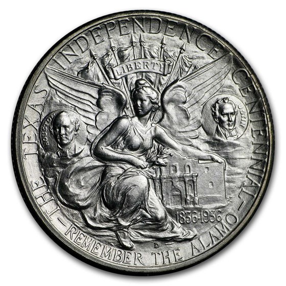 1934-1938 Texas Independence Centennial Half Dollar BU (Random) 1934-1938 Texas Independence Centennial Half Dollar BU (Random)