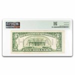 1934 $5.00 Brown Seal Hawaii VF-25 PMG (Fr#2301M)