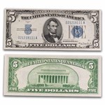 1934 $5.00 Silver Certificates CU