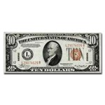 1934-A $10 Brown Seal Hawaii VF-30 PMG (Fr#2303)