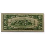 1934-A $10 Brown Seal Hawaii VF (Fr#2303)