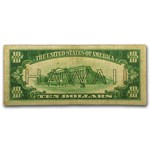 1934-A $10 Brown Seal Hawaii VG (Fr#2303)